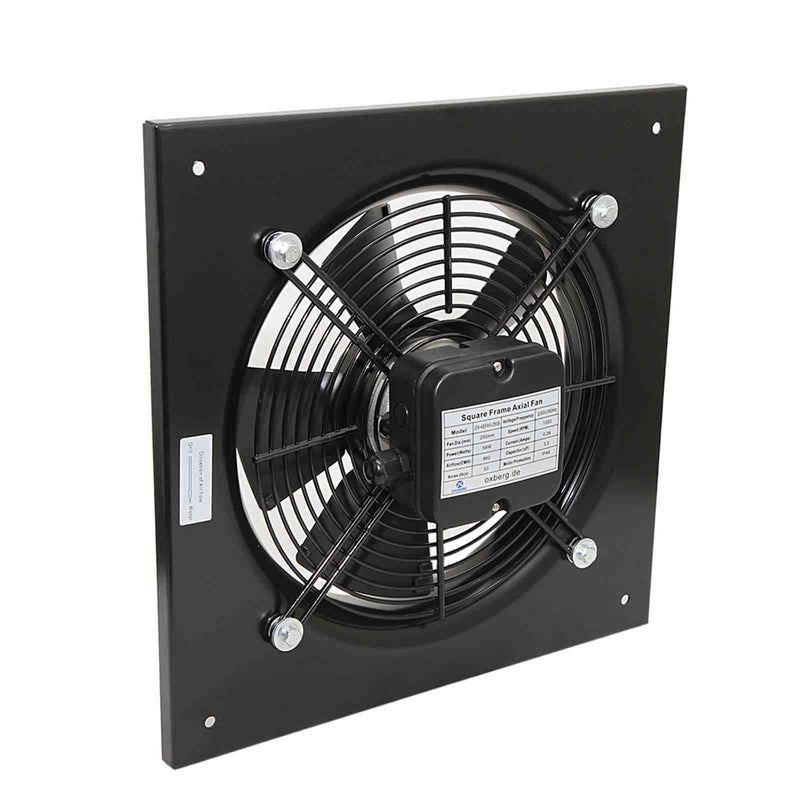 200mm Industrial Ventilation Metal Fan Axial Commercial Air Extractor Exhaust