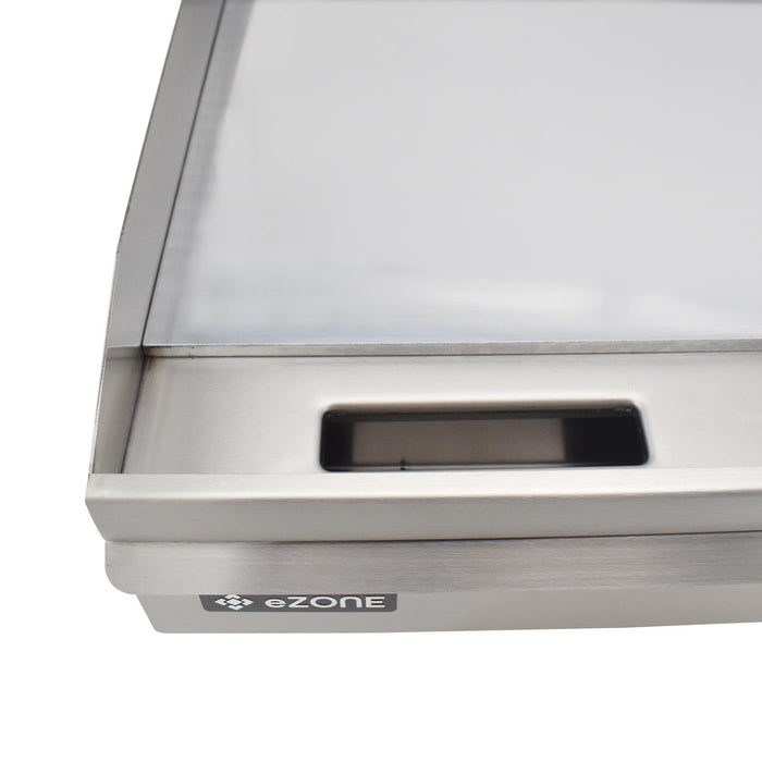 eZone Commercial Electric Griddle Chrome Single Zone 55cm 3kW 230V