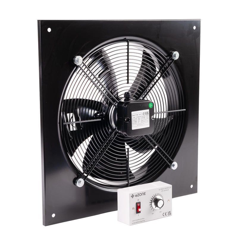 Industrial Wall Mounted Extractor Fan 20" Commercial Ventilation +Speed Control