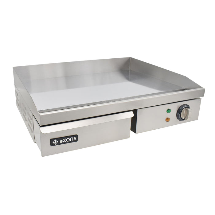 eZone Commercial Electric Griddle Chrome Single Zone 55cm 3kW 230V