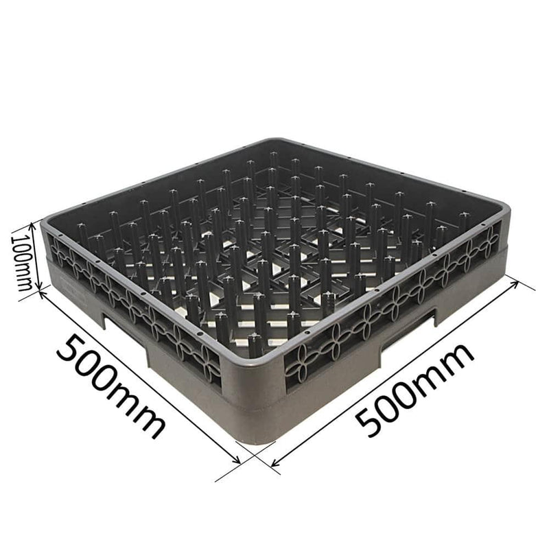 Commercial Kitchen Dishwasher Rack Basket Tray Plate Glass Pot Pegged 500x500mm
