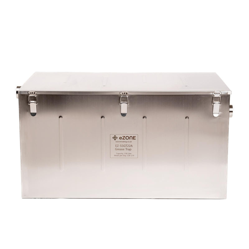 Commercial Grease Trap 136 Litre Catering Waste Fat Oil Filter Stainless Steel