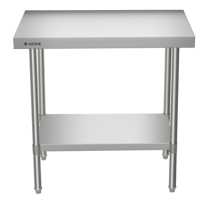 eZone Commercial Stainless Steel Kitchen Food Prep Table 900x600x900mm