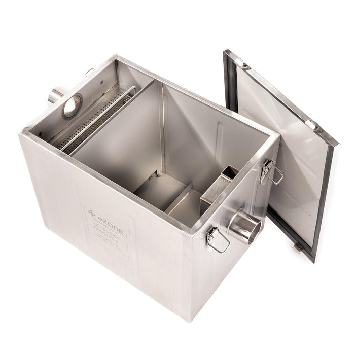 Commercial Grease Trap 33 Litre Catering Waste Fat Oil Filter Stainless Steel