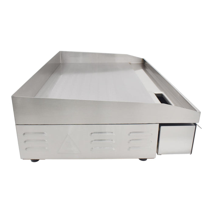 eZone Commercial Electric Griddle Chrome Dual Zone 70cm 2x2.5kW 230V