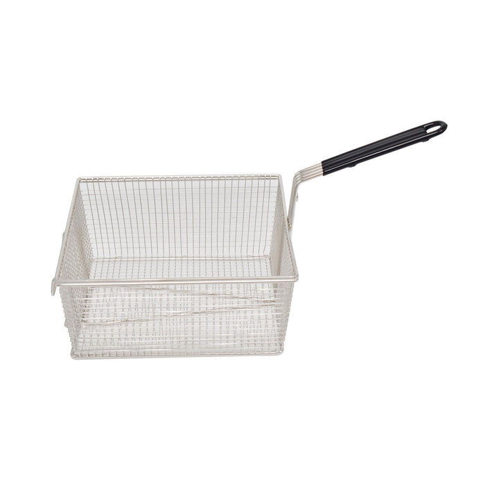 eZone Commercial Electric Fryer Single Tank 7Ltr 3kW 13A UK Plug Countertop Heavy Duty Stainless Steel with Oil Drain Ideal for Restaurants Takeaways