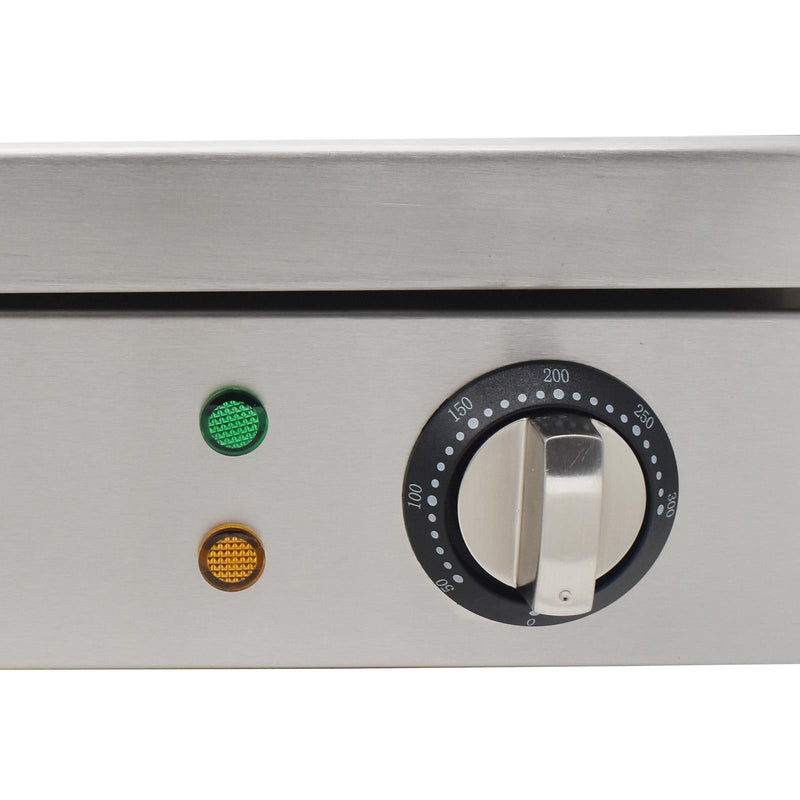 eZone Hard Chrome Commercial Electric Griddle Single Zone 55cm 3kW 230V