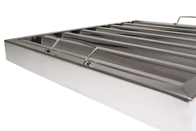 Canopy Grease Baffle Filter Stainless Steel Kitchen Extraction Hood 395x495mm