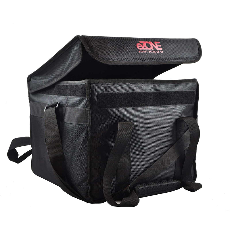 Extra Large Food Delivery Bag 18x18x14” Insulated Black Takeaway Kebab Pizza