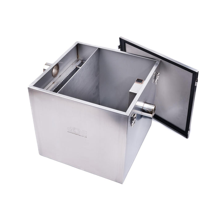 Commercial Grease Trap 55 Litre Catering Waste Fat Oil Filter Stainless Steel