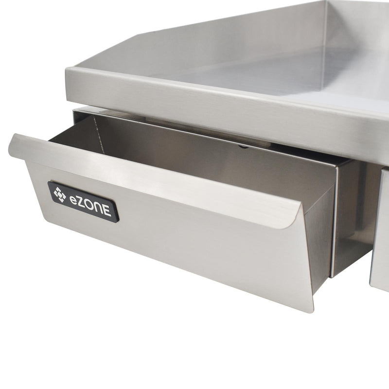 eZone Hard Chrome Commercial Electric Griddle Single Zone 55cm 3kW 230V