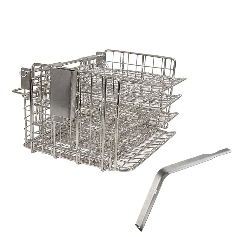 Henny Penny Frying Basket GAS Fryer Stainless Steel Hinged Shelves + Handle