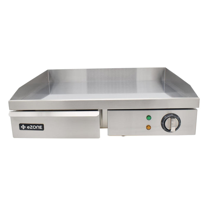 eZone Commercial Electric Griddle Chrome Single Zone 55cm 3kW 230V