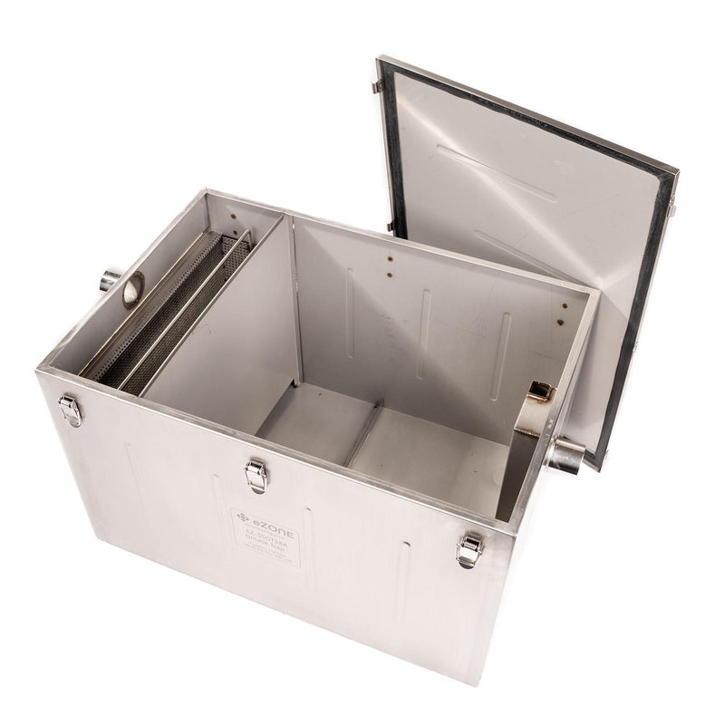 Commercial Grease Trap 118 Litre Catering Waste Fat Oil Filter Stainless Steel