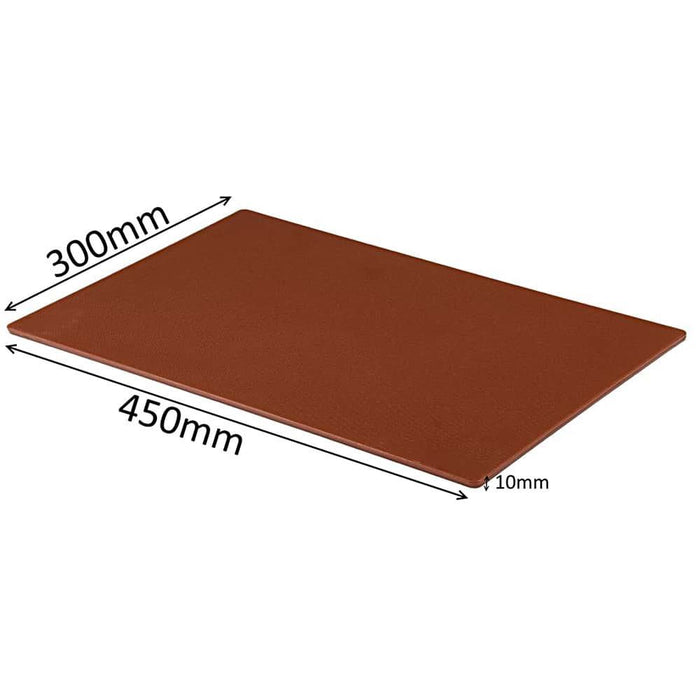 Professional Large Chopping Board Catering Food Prep Cutting Colour Coded BROWN