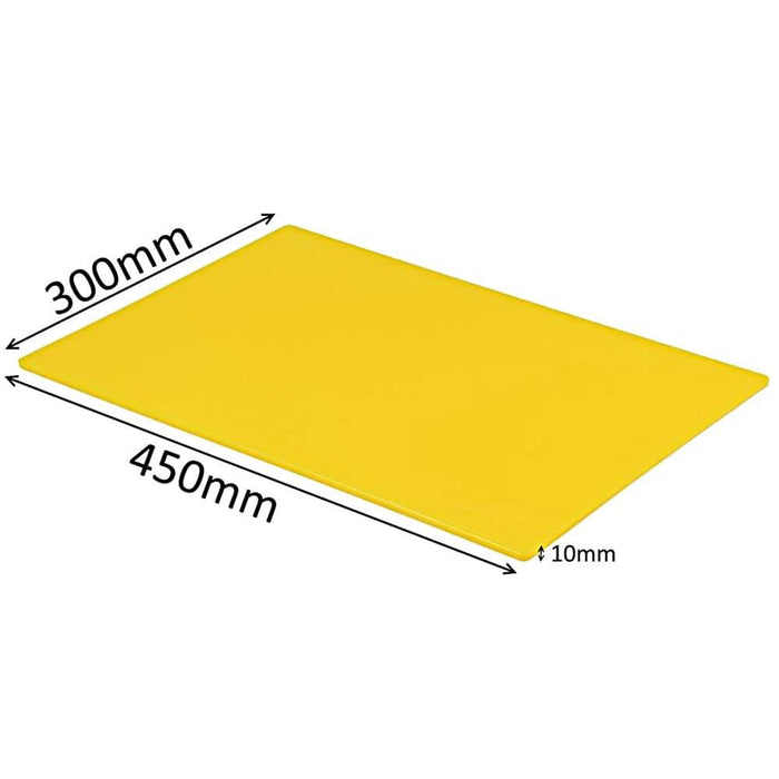 Professional Large Chopping Board Catering Food Prep Cutting Colour Coded YELLOW