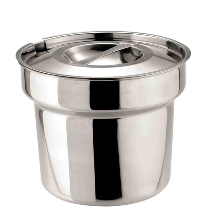 Round Pot & Lid 4ltr Stainless Steel Fit Lincat Bain Marie BS4W & Parry